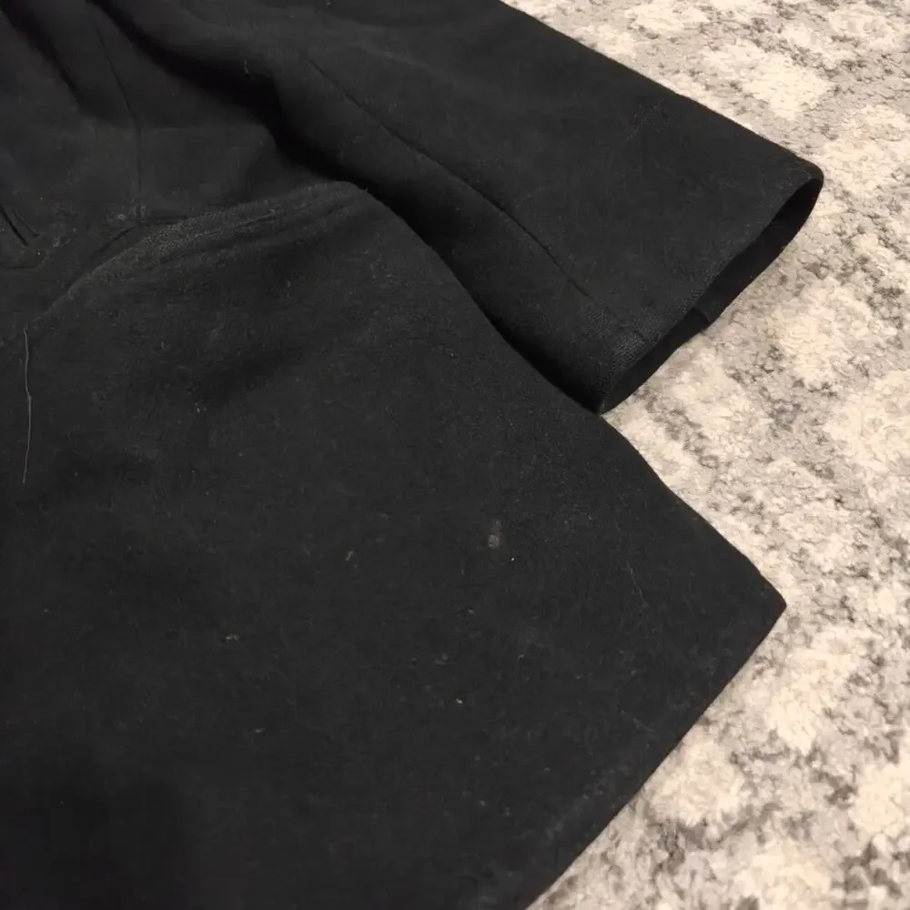 Vintage Polo Ralph Lauren Wool Peacoat Men XXL Heavy Black Anchor Button Jacket